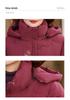 Women's 2025 Hooded Velvet-Lined Winter Jacket - New Style for Middle-Aged and Elderly - Warm Cotton Outerwear