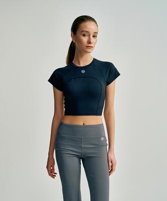 SERGIO TACCHINI W Marshmallow Crop Short Sleeve T-Shirt