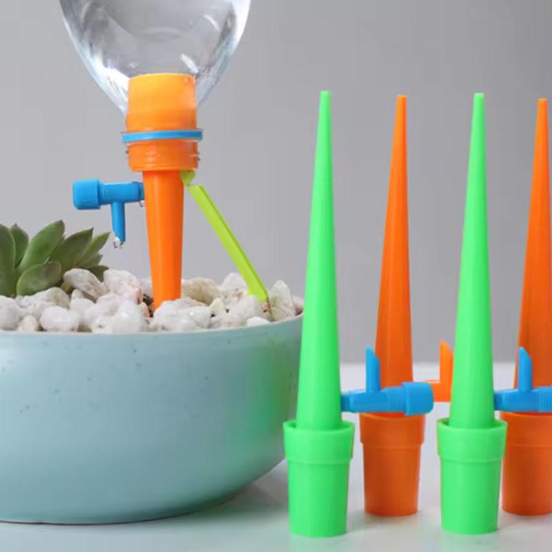 6/15Pcs Garden Automatic Water Bottle Drip Irrigation Device Self Watering Spikes Plant