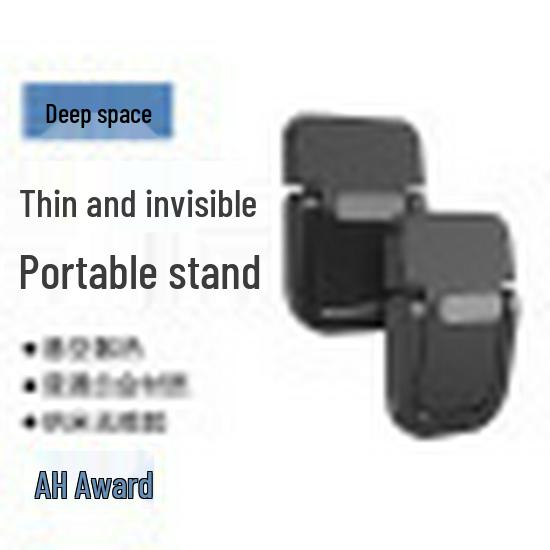 Suporte para Laptop de Liga de Zinco Ultrafino: Mini Suporte de Resfriamento Invisível, Dobrável, Portátil