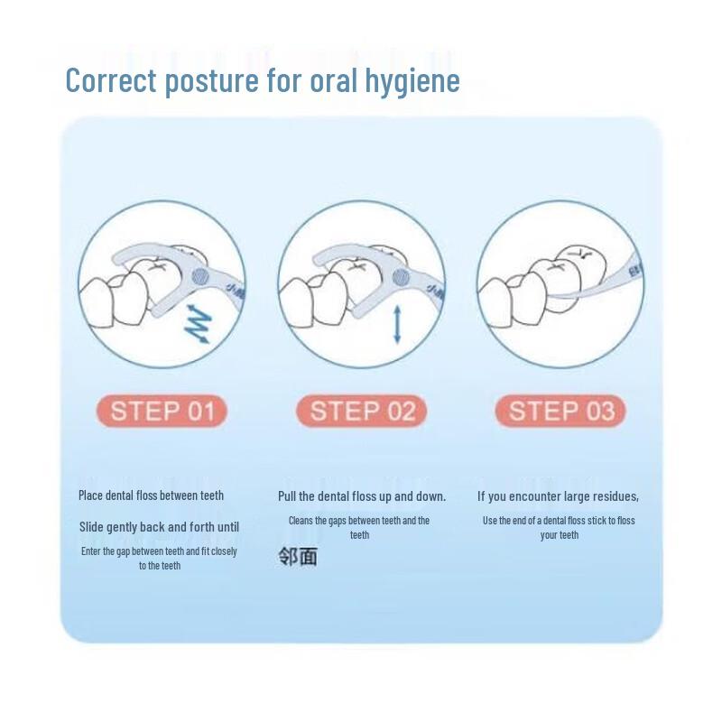 FAWNMUM Smooth Portable Dental Floss Sticks