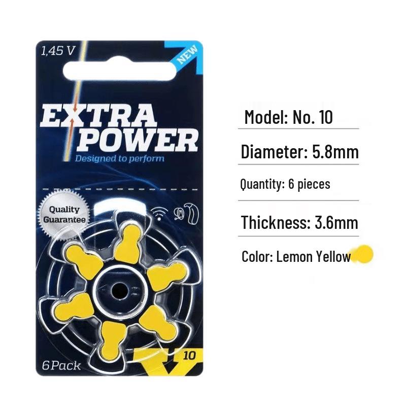 Power King Hearing Aid Zinc-Air Battery A10/A312/A13/A675 1.45V