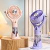 Creative New Model Handheld with Base Spray Electric Fan for Outdoor Travel, Sun Protection, Hydration, and Infinitely Adjustable Speed.