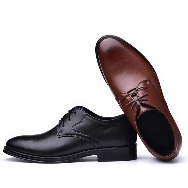 Men Dress Shoes High Quality Leather Formal Shoes Men Big Size 38-48 Oxford Shoes for Men Fashion Office Shoes Men