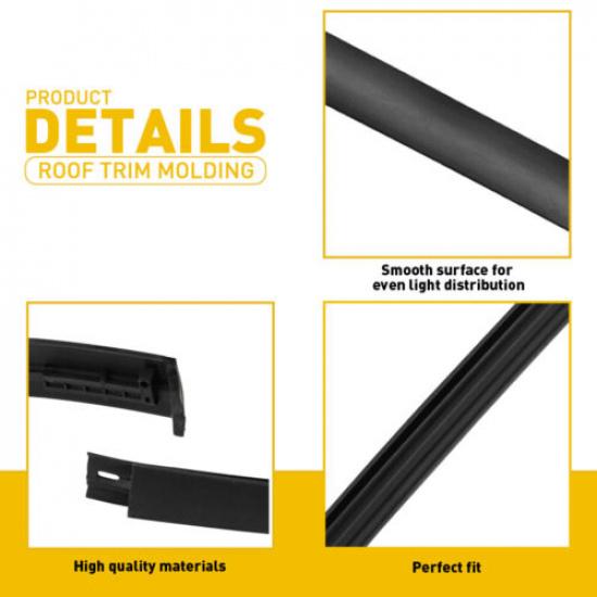 For TOYOTA 2007- Tundra DOUBLE CAB Roof-Drip Molding Right & Left 755510C050