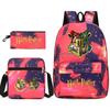 Harry Potter Series Pattern Backpack Campus Student 3PCS School Bag