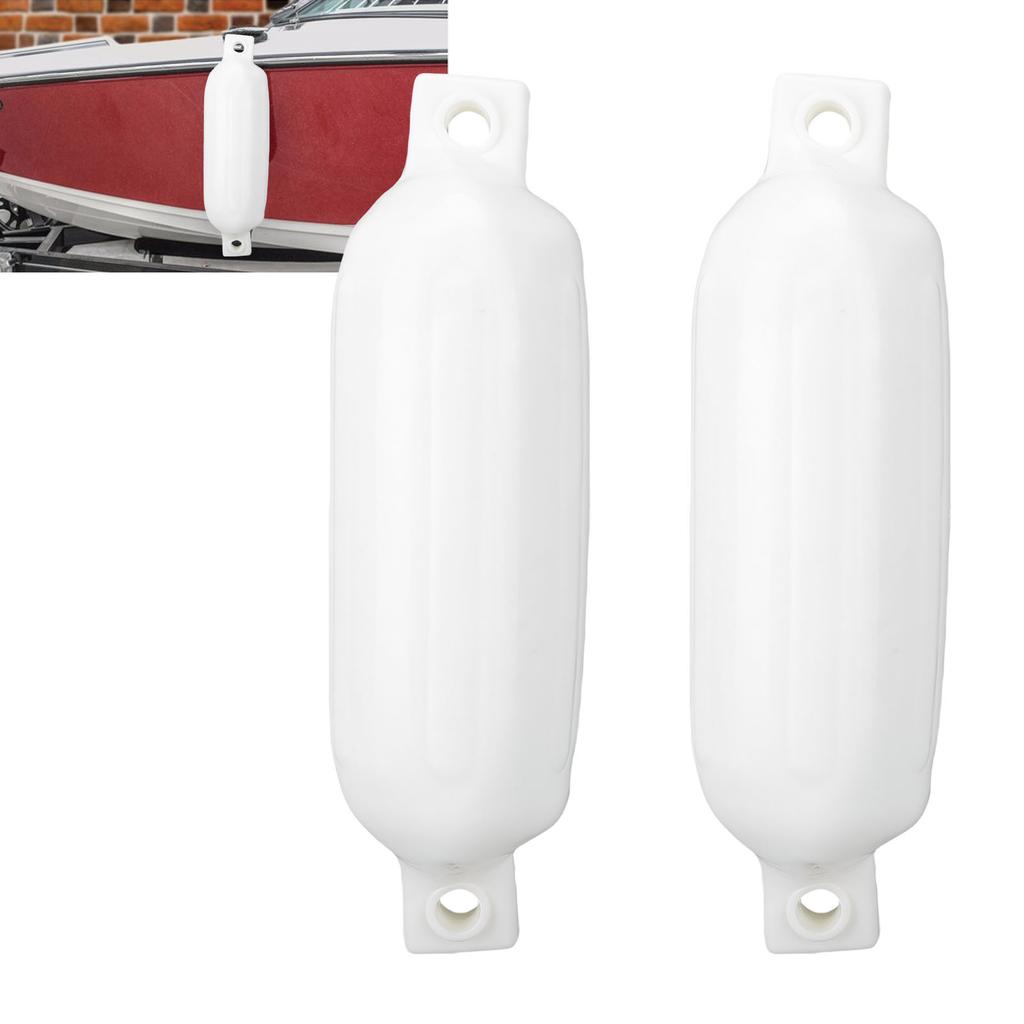 Aufblasbarer Bootsfender PVC Leicht Tragbarer Bootsanlegefender mit Schwarzem Seil für Yachtschiffe