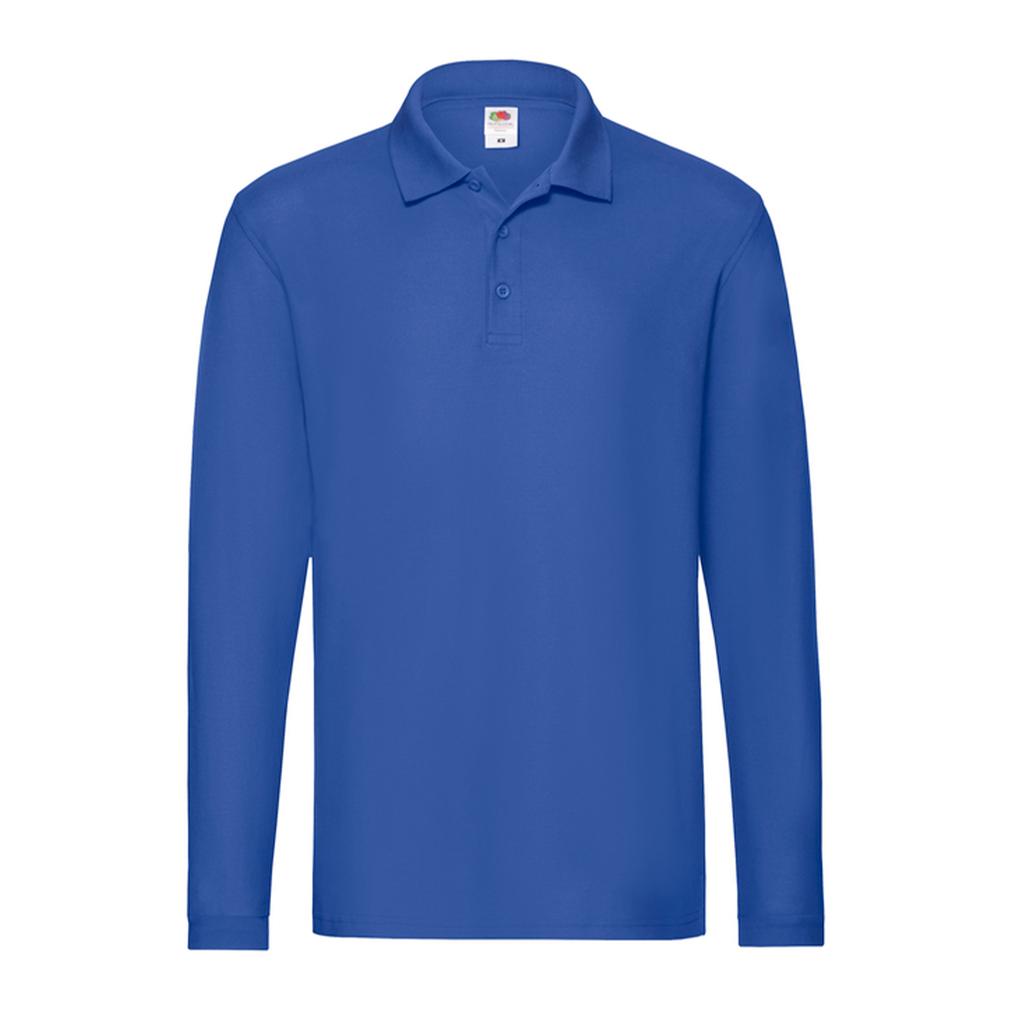 Fruit of the Loom Mens Premium Long-Sleeved Polo Shirt