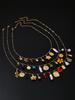 Multi-layer Imitation Pearl Heart Flower Bow Pendant Necklace Vacation Stages and Music Festival Jewelry Party Gift