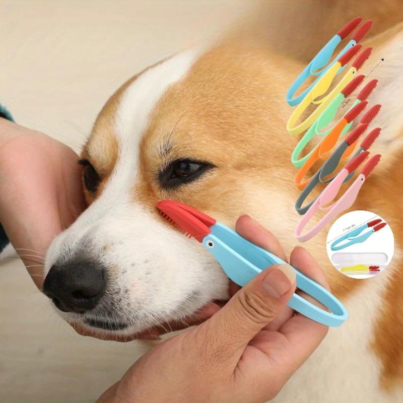 Hřeben na oči pro mazlíčky Štětec na skvrny od slz Pet Eye Rub Ruční Rub na kočičí oči Opakovaně použitelná spona Design Čisticí kartáč na péči