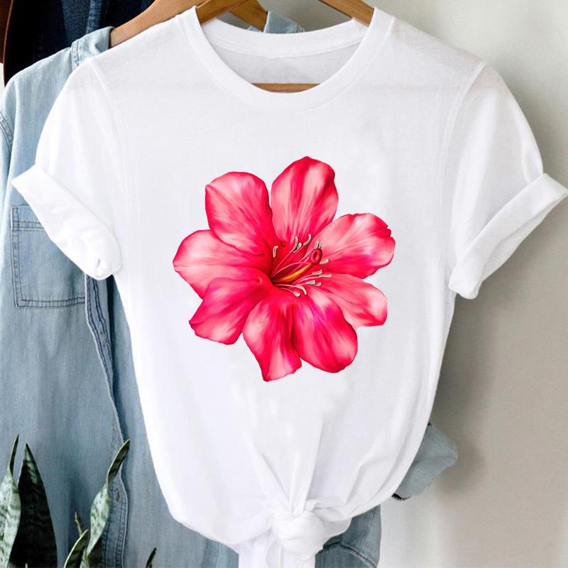 Buchstaben Ins Kleidung Damen Bedruckt Europäischer Ärmel T-Shirt Tops Oversized T-Shirt Damen Kleidung