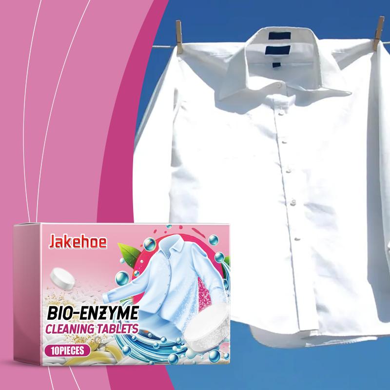 Bio-Enzyme Cleaning Tablets Powerful Effervescent Multi-functional Remove Scale Tea Stain Break down Oil Stains Laundry Cleaner