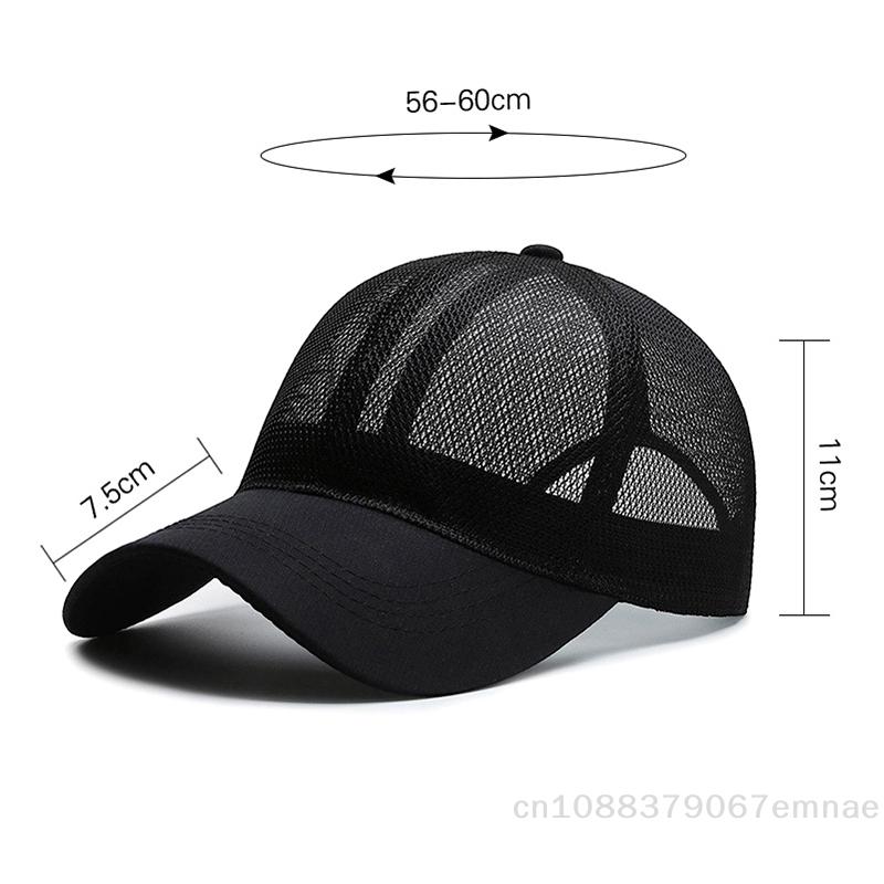 [ZYAS]Summer Men Hat Openwork Brim Breathable Mesh Cap Outdoor Sports Sunscreen Baseball Women Sunhat
