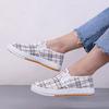 New female student checkered cloth shoes comfortable and lightweight casual shoes old Beijing cloth shoes women's canvas shoes
