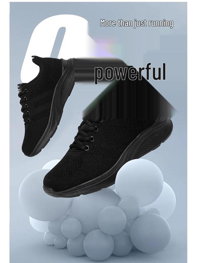 Dámské prodyšné Flyknit lehké běžecké boty, nadměrná velikost, ležérní celoroční cestovní tenisky