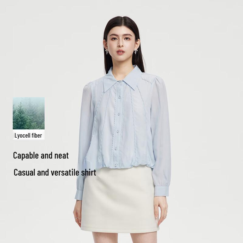 FivePlus Women s Lyocell Long-Sleeve Commuter Shirt L