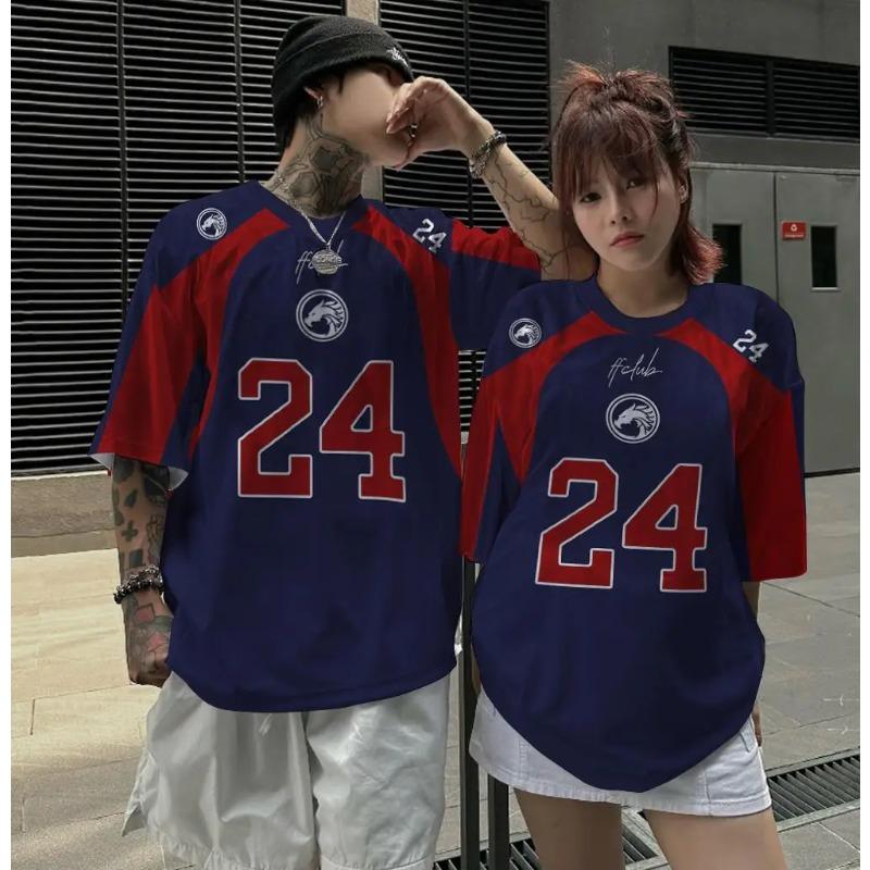 Women's Color Broken Pen Printed T-Shirt Fashion Casual Round Neck Top Suitable For Spring And Summer Ladies Street Clothes