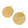 Nuovi Pendenti Orecchini Rotondi Grandi Geometrici Esagerati alla Moda in Oro per Donna Charme Retro Metallo Disco Rotondo Orecchini Gioielli