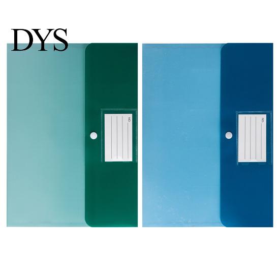 Matte PP File Folder Document Folders with Snap Button & Label Pocket, A4 Size Plastic Student Exam Organizer Envelopes, Waterproof Organizers