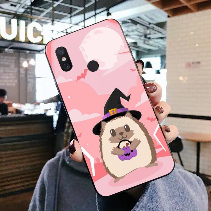 YNDFCNB Kawaii Jeż Etui na Telefon dla Xiaomi mi 8 9 10 lite pro 9SE 5 6 X max 2 3 mix2s F1
