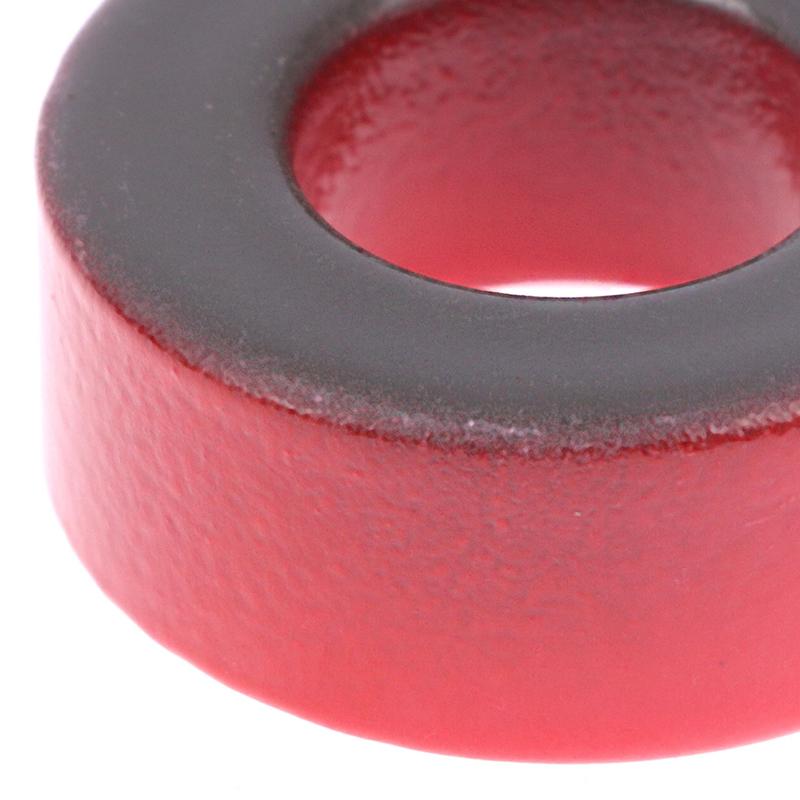 5 Pcs 27*14*11 Mm 10microO T106-2 Iron Ferrite Toroid Coresfor Inductors Iron Powder Core Red Ring Low Permeability