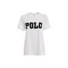 Polo Letter Rundhals Pullover Kurzarm T-Shirt Damen t-shirts Weiß 211763498-001