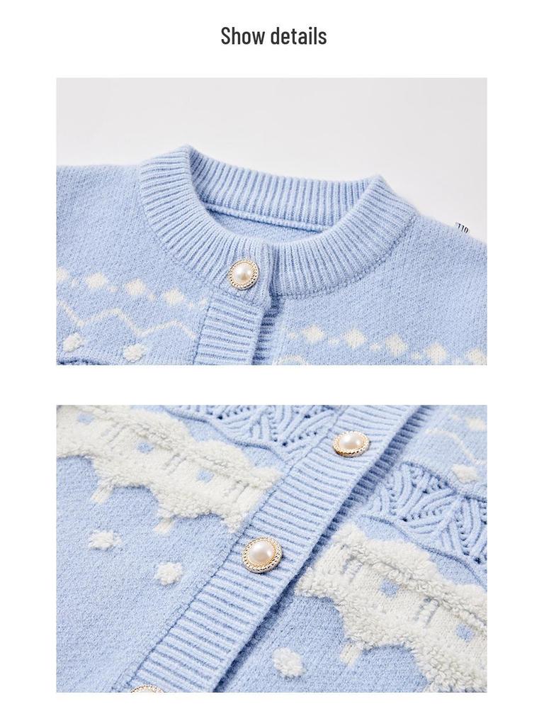 Casaco Cardigan de Malha para Meninas Disney - Primavera 2026 Manga Longa