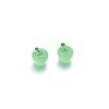 2Pcs/Lot Natural Cat Eyes Stone Apple Charms For Jewelry Making 14x15mm Transparent Quartz Pendant Diy Jewelry Finding Crafts
