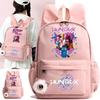 Anime Cute K-Pop Printed Backpack Student Teenager Bookbag for Boy Girl Schoolbag Kid Gift Women Large Capacity Travel Bag Mochila