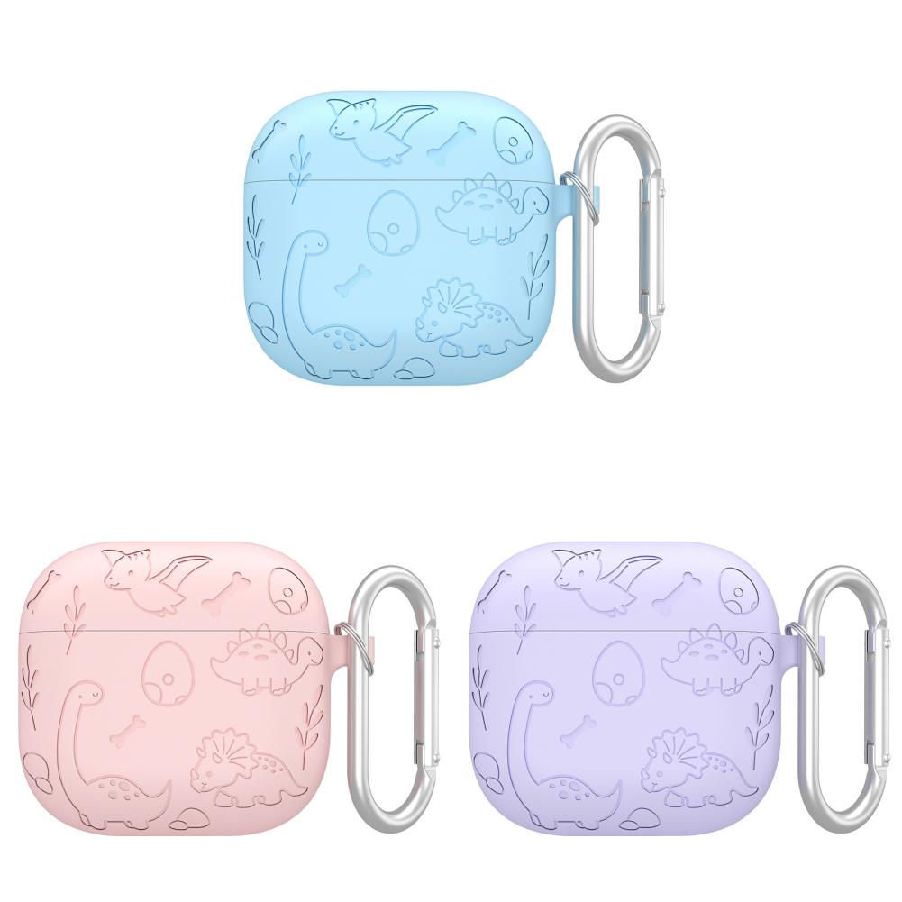 

Силиконовый защитный чехол Cute Case Cover для AirPods 4 Gen (2024)(Светло-синий)