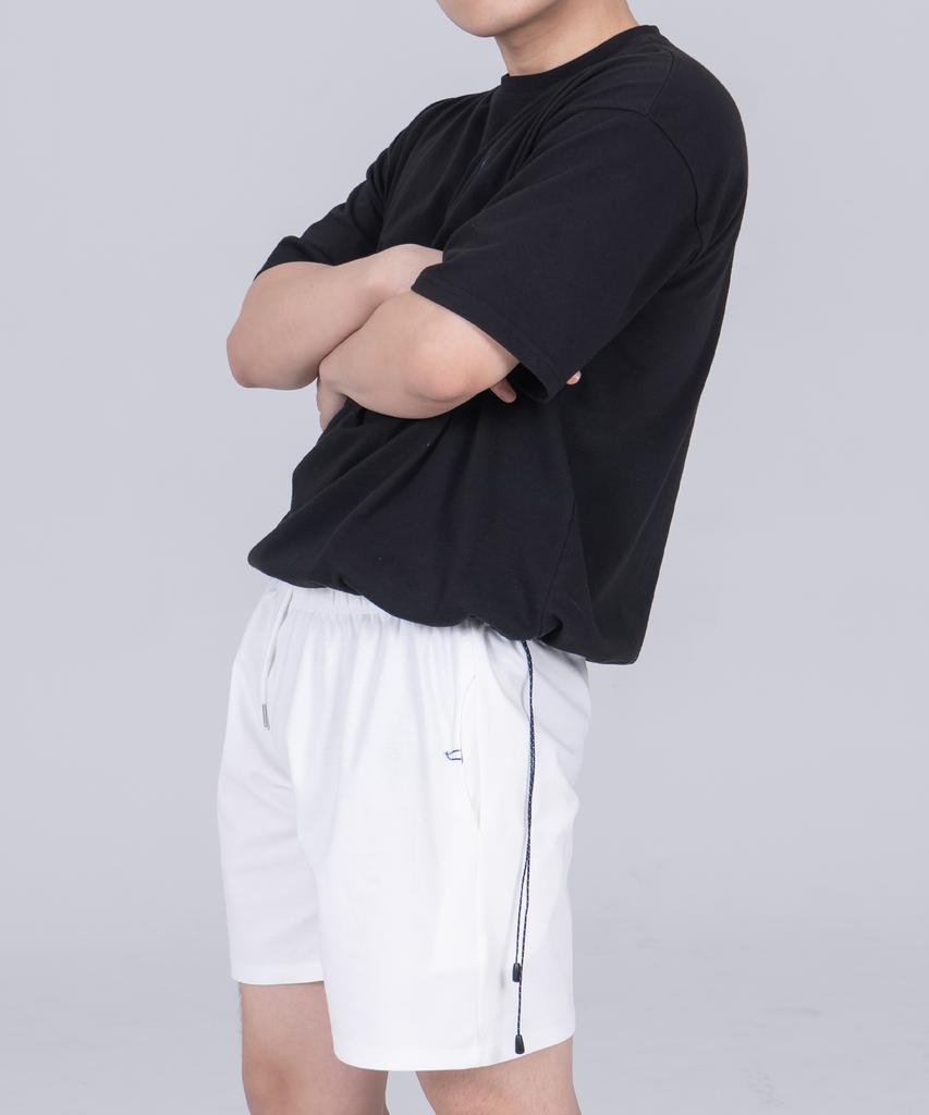 ODD DOT String Crop T-Shirt M_Black