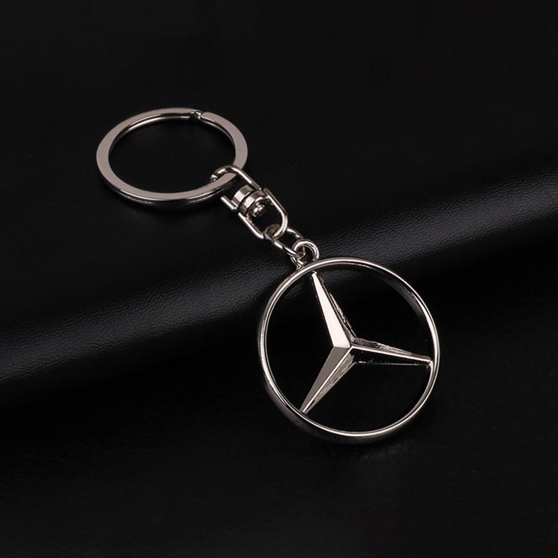 1Pcs 3D Metal Car Keychain Keyring Key Holder Couple Gifts Pendant For Mercedes-Benz V177 W247 W176 W177 W207 W203 W204 GLA GLC X253 GLK GLA Class