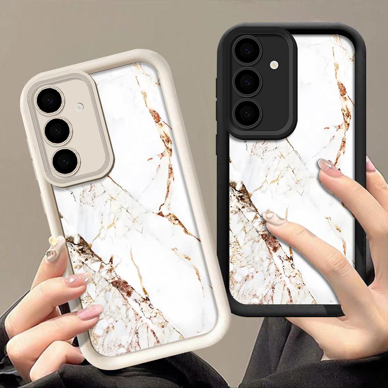 

Ударопрочный чехол цвета конфет для Samsung S24 S23 Ultra Plus S22 S21 S20 Fe A55 A54 A53 A52 A35 A34 A25 A15 5g фрагментированный мраморный узор ТПУ мягкий чехол Samsung S24 чёрный