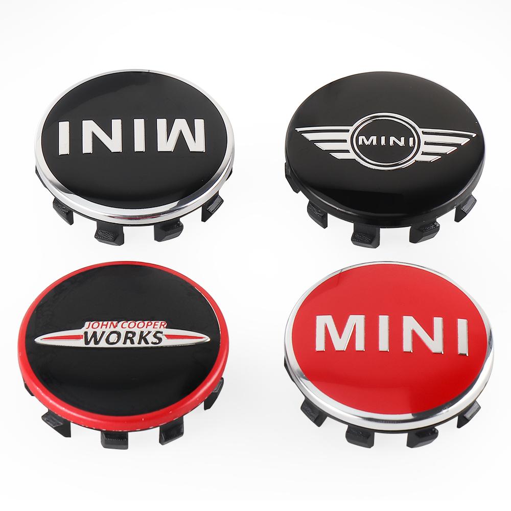 4 pièces 56mm Emblème de Voiture Cache-Moyeux de Roue Décoration de Pneu Accessoires Pour MINI Cooper JCW WORKS R53 R56 F55 F56 R60 R50 vhdsg88