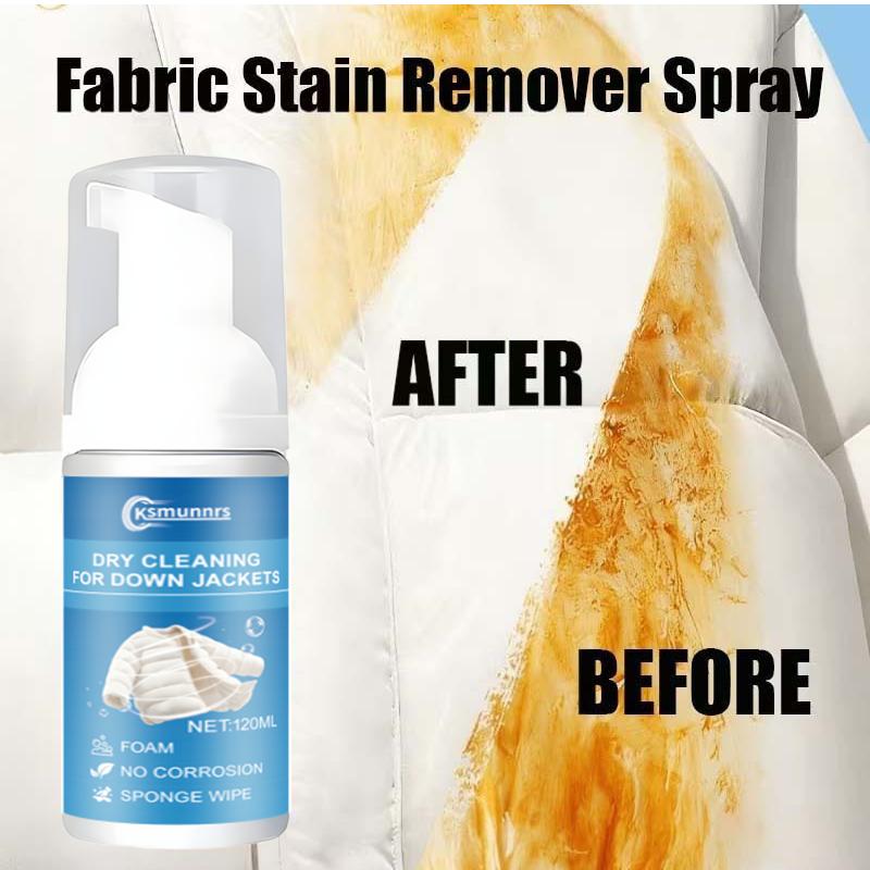Upgraded Household Fabric Clothing Dry Cleaning Agent, Waterless Fabric Foam Agent, Quickly Dissolves Oil Stains with Significan