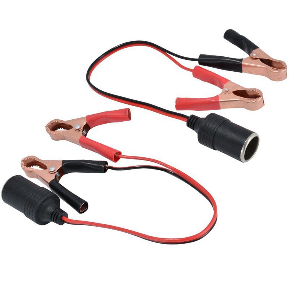 Adaptor Baterie 12V la Brichetă Auto Putere Mare Cupru Pur Baterie cu Clip la Soclu Femelă Brichetă Auto