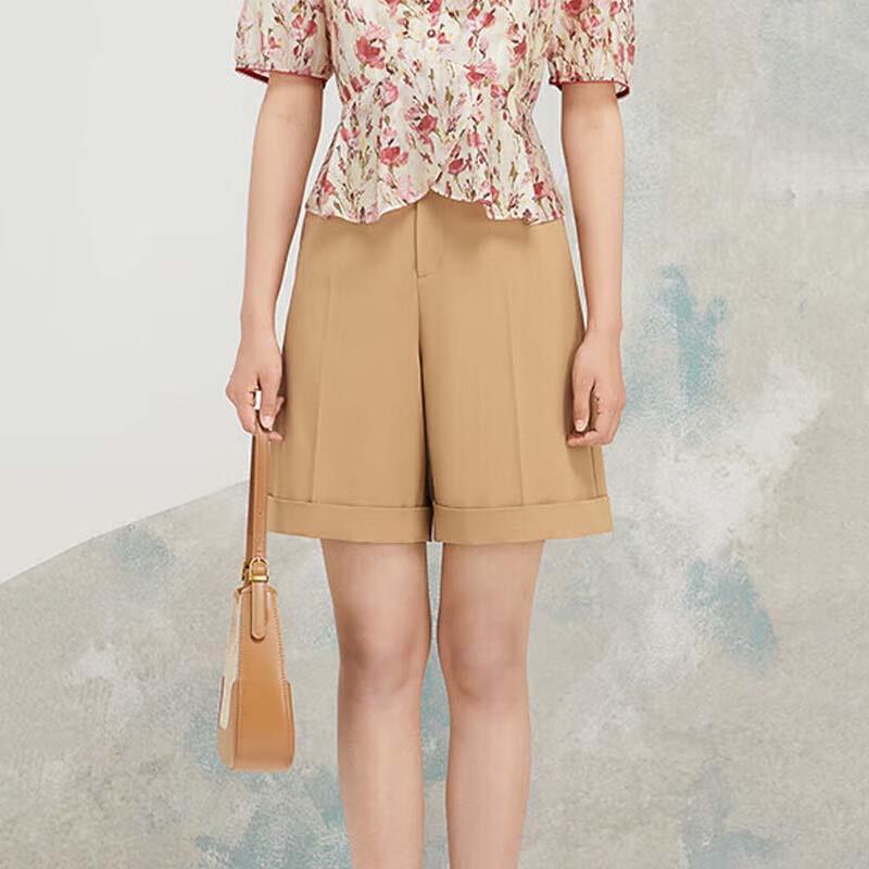 

JESSIE Шорты-бермуды с высокой талией и широкими штанинами S