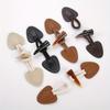 5 Pairs PU Leather Horn Buckle Toggle Button Fastener for Coat Jacket Duffle DIY Handmade Craft Sew on Clothing Sewing Decoration