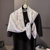 Printed Square Scarf Fashion Shawl Head Wrap For Women All Season