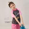 LUSON Girls' Printed Short-Sleeve Casual T-Shirt
