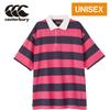 Canterbury S/S 2.5-inch Stripe Rugby Jersey, Size 64, Pink, Small