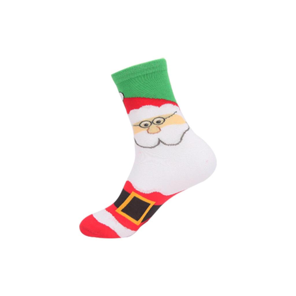 Autumn Santa & Reindeer Christmas Mid-Tube Cotton Socks for Men & Women - Trendy and Comfortable