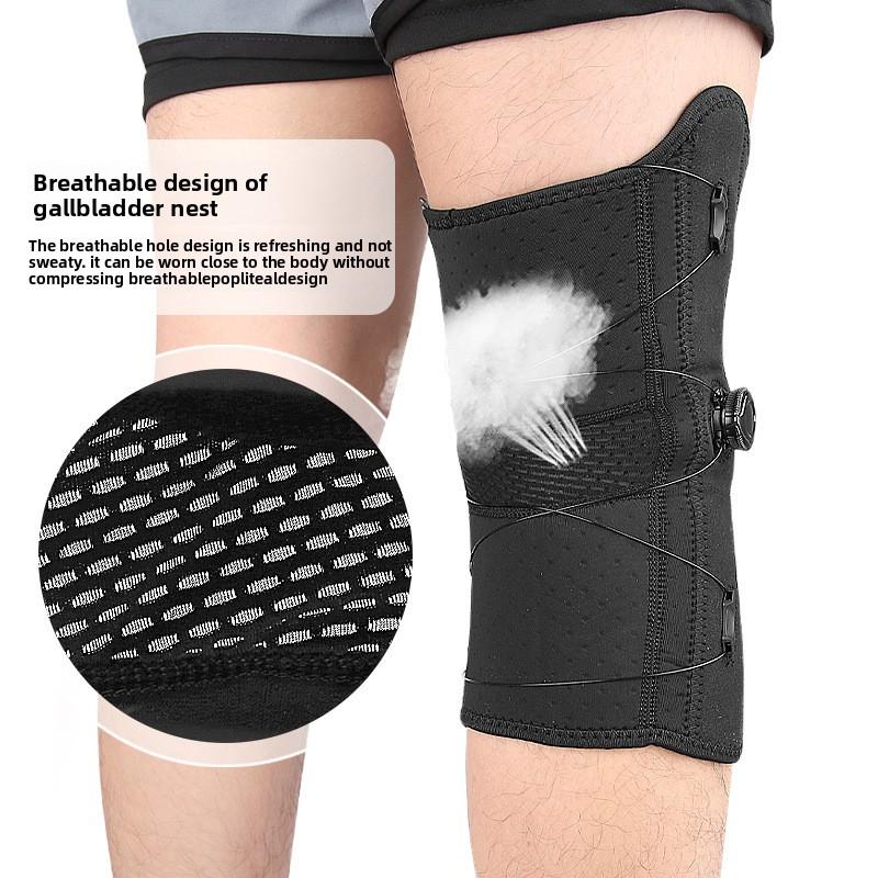 New Sports Mountaineering Knee Pads Soft and Breathable Manual Adjustment Button Pressure Spring Support Meniscus Leg Pads