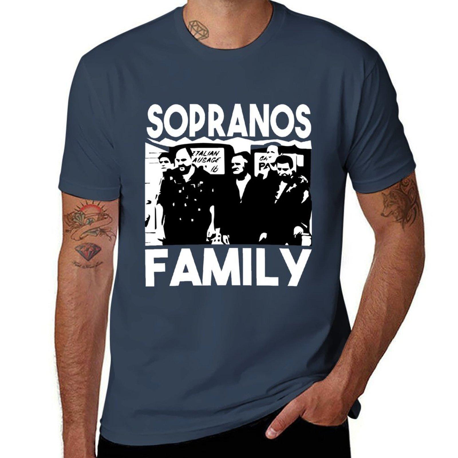 Футболка «Семья Сопрано» мужская графическая футболка футболка мужская роскошная мужская футболка графическая футболка S