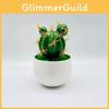 Simulated Artificial Cactus Green Plants Desktop Potted Decoration Indoor