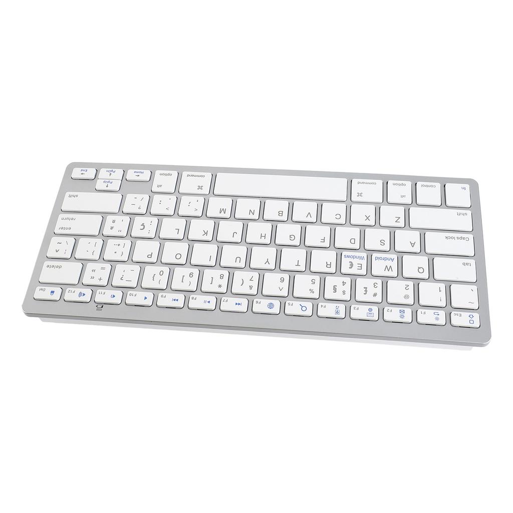 Wireless Keyboard BT Responsive Keys Ergonomic Stylish Ultra Thin Keyboard with C Command Key for