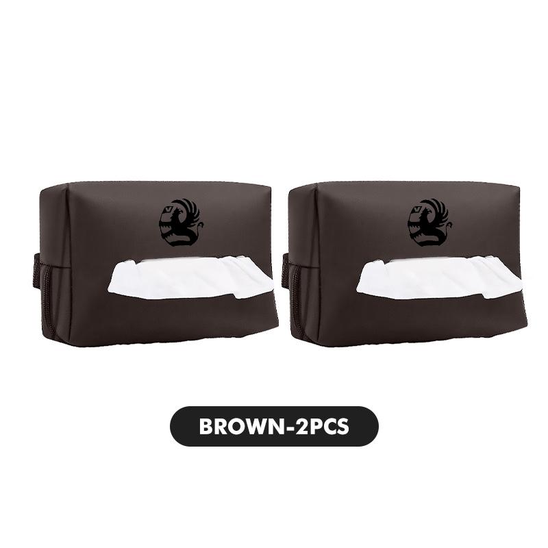 Auto Logo Taschentuch Organizer Tasche Leder Papiertuch Aufbewahrungsbox Zubehör Für Vauxhall Zafira Vectra Vivaro Corsa D Astra G J H
