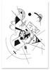 Poster Kandinsky Black and White Composition