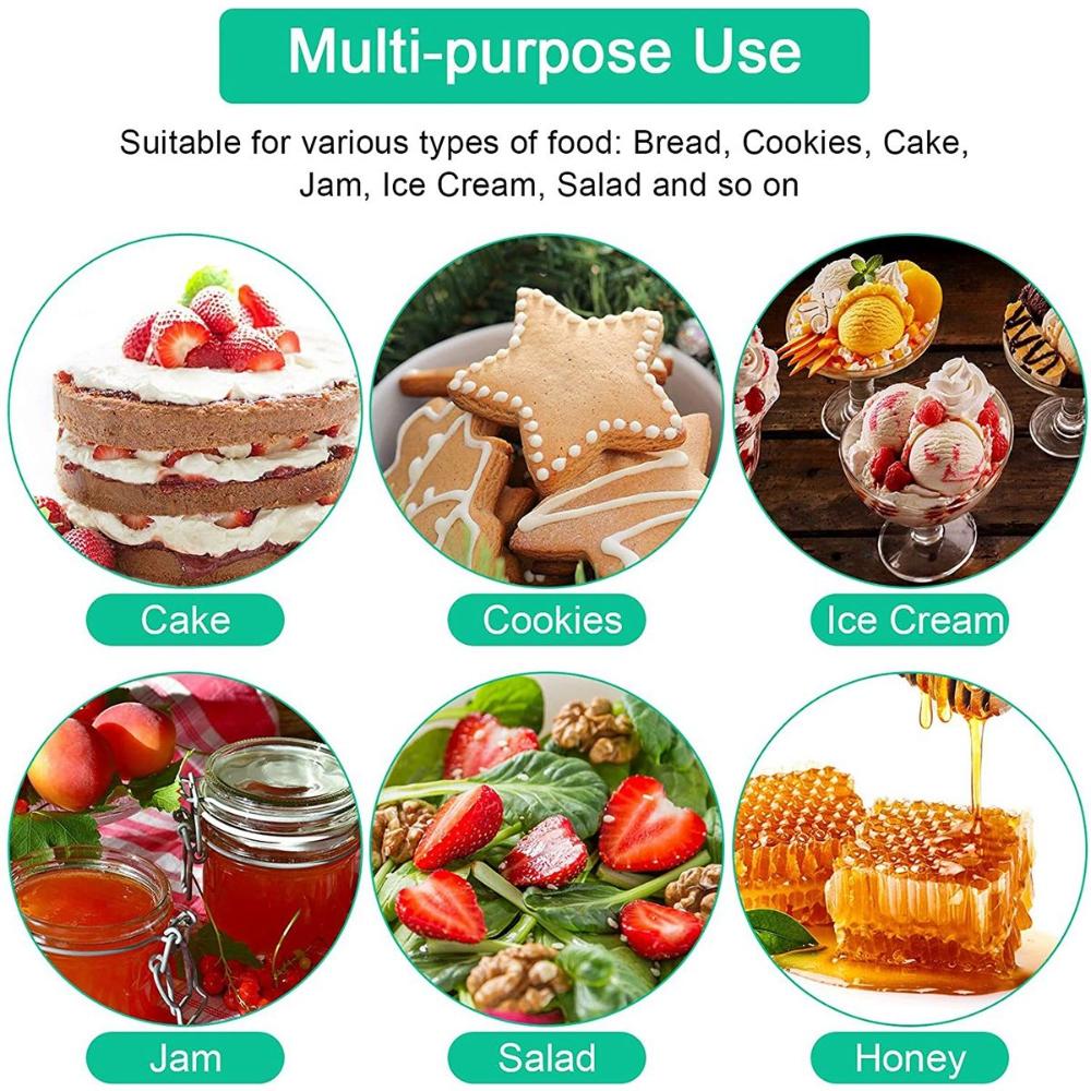 Butter Dessert Long Handle Cooking Baking Silicone Jam Scraper Jar Spatula Baking Tool Dispenser