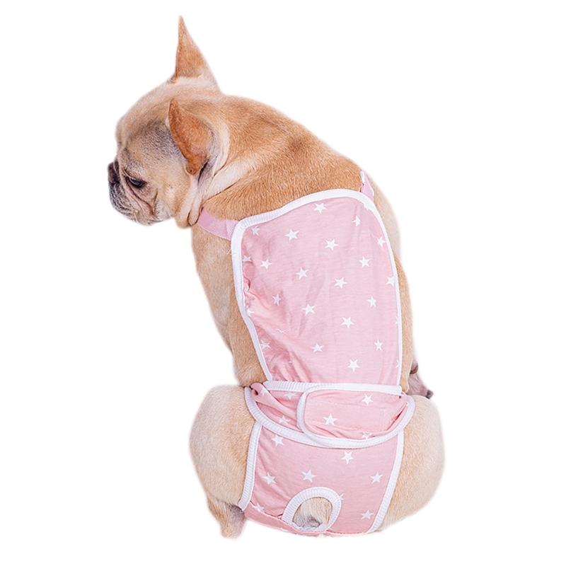 

Dog Diapers Shorts Female Dog Suspender Sanitary Panties Small Dogs Underwear S розовый